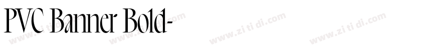 PVC Banner Bold字体转换